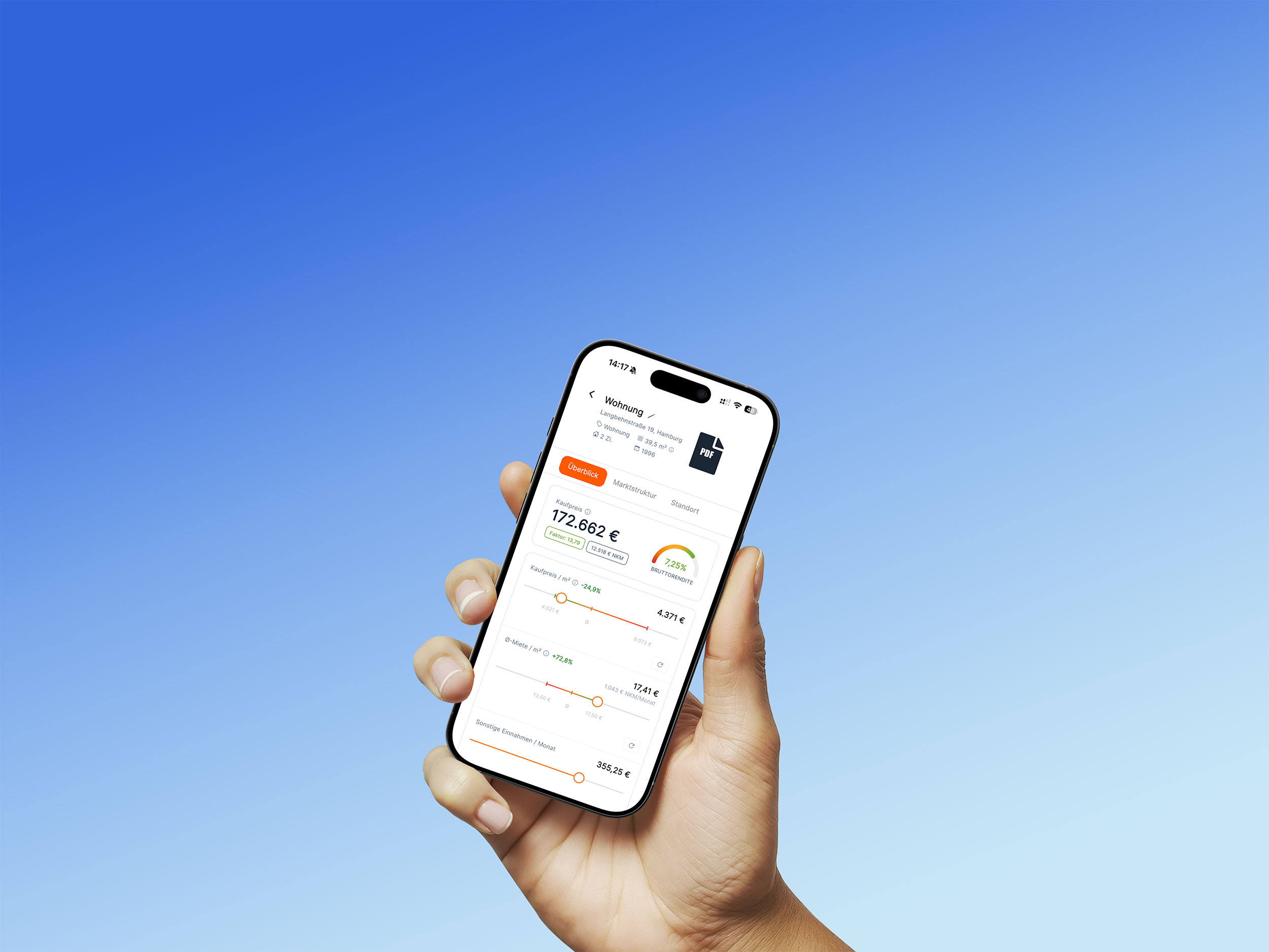 Sinio App – Immobilienanalyse auf dem Handy